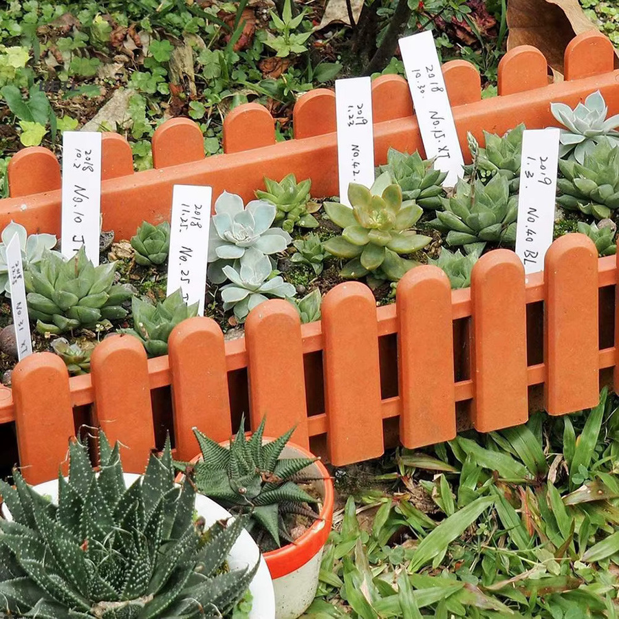 100 Stück wasserdichte Pflanzenetiketten aus Kunststoff in Weiß zur Markierung deiner Gartenpflanzen und Blumentöpfe - Bild 3