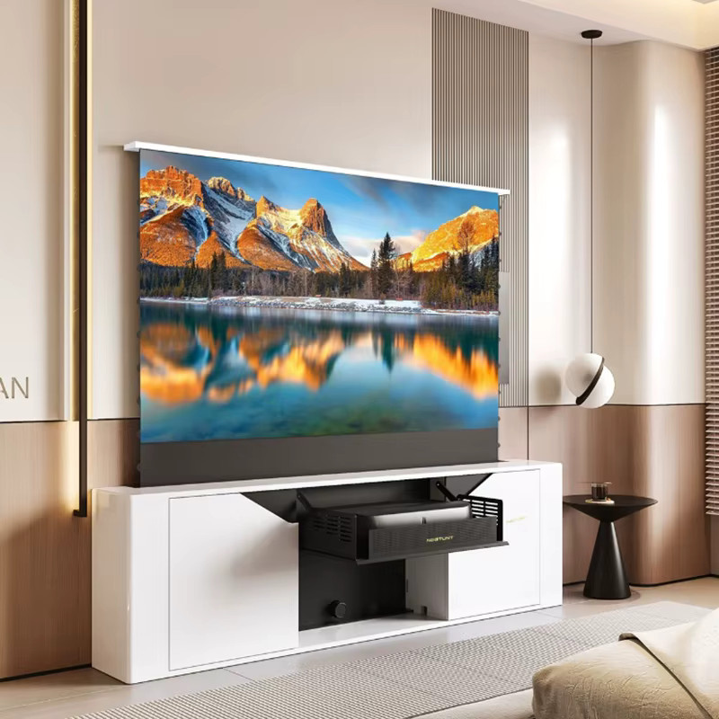 TOPMEIJIA R30 Serie Laser-TV-Schrank mit elektrischer Teleskopplattform für UST-Projektoren in modernem Design - Bild 1