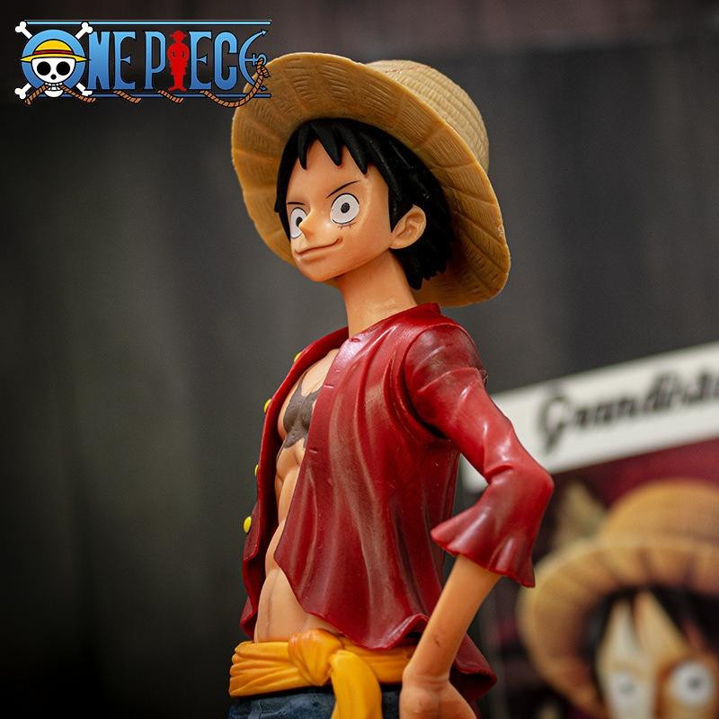 Yiran toy 1 One Piece Luffy Strohhut Puppe weiß - Bild 3