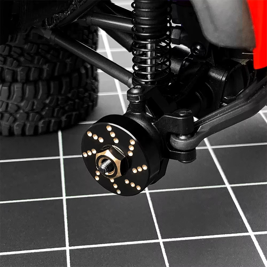 YEAHRUN Messing Gegengewicht Rad Sechskantnabenadapter, 4-teiliges Set, 1:18 - Bild 5
