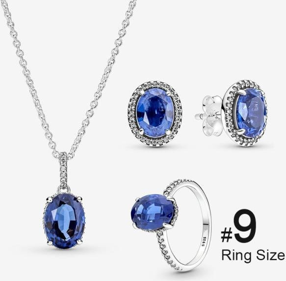 Halskette und Ohrringe, 925 Silber, Zirkonia, Damen - Bild 1