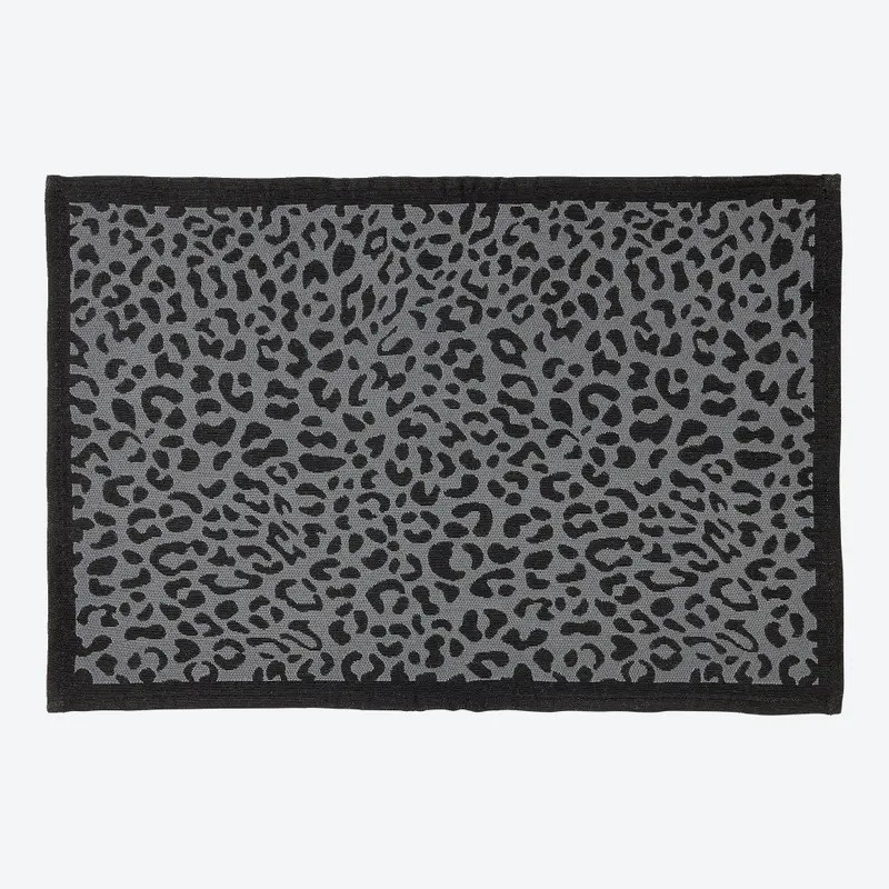 Platzset mit Jacquard-Muster in Grau, B/T: 45 x 33 cm - Bild 2