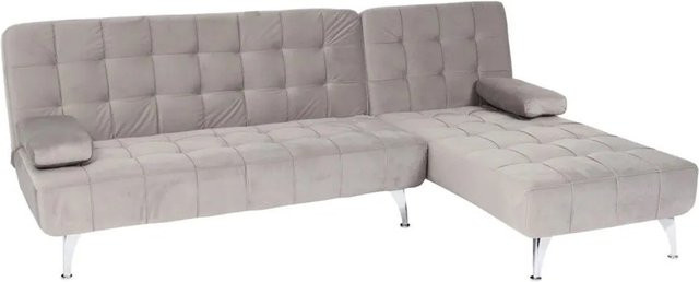 MCW Schlafsofa K22 Ecksofa in Grau mit Samtbezug und Schlaffunktion, Breite: 236 cm - Bild 2