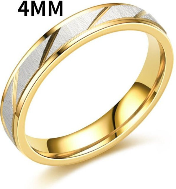 YIRAN Ringe, Wellenmuster, Edelstahl, Unisex - Bild 1