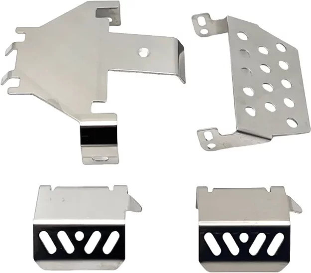 Wltoys Unterfahrschutz, Edelstahl Metall, Grau, Zubehör - Bild 1