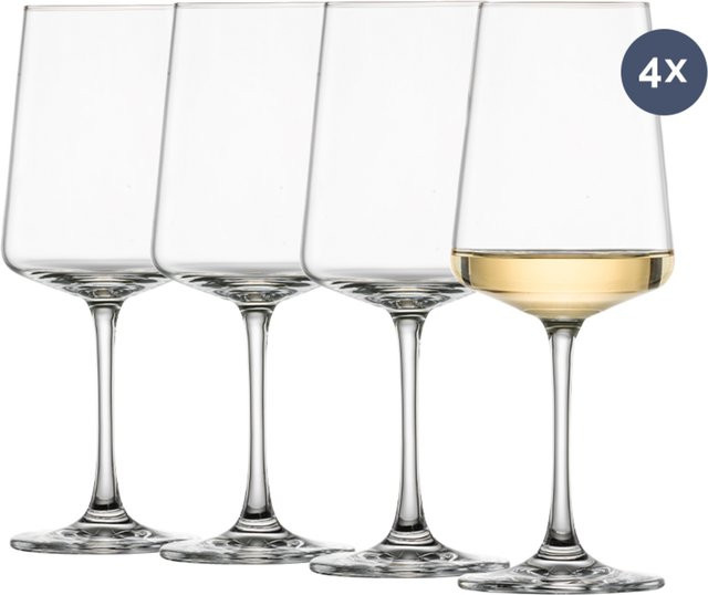 Schott Zwiesel Miovino Weißweingläser aus Kristallglas, transparent, 4er Set, 380 ml pro Glas - Bild 1