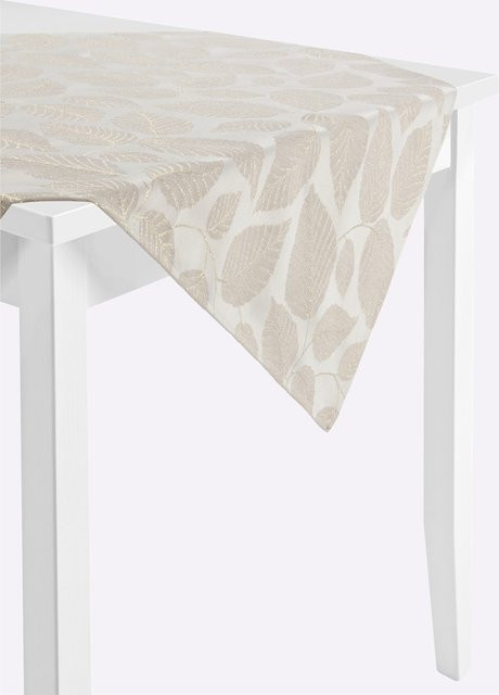 Tischdecke Heine in Weiß und Beige mit Maßen 150 cm Breite - Bild 1