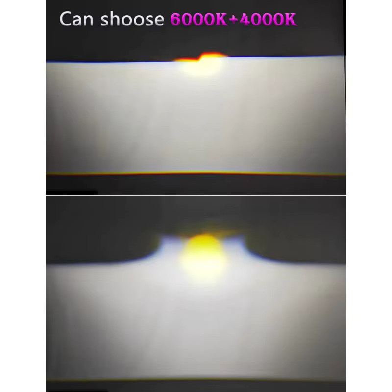 JPHZNB T53W LED Scheinwerfer mit 3,0 Zoll Objektiv, 85W High Power und 75W Low Light, 6000K Kaltweiß, Silber - Bild 5
