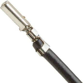 Molex Crimpkontakt mit Litze in Schwarz und Silber, Artikelnummer 797581014 - Bild 1