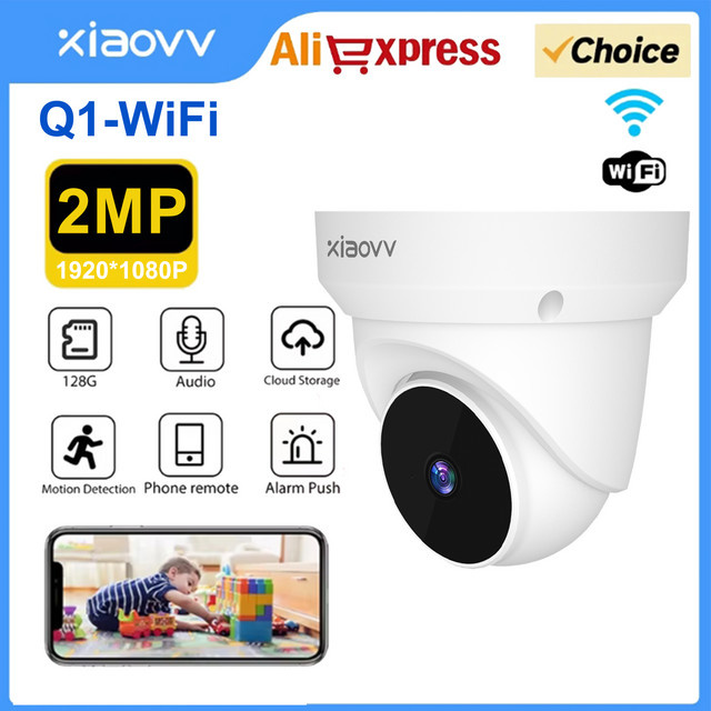 V380 IP Kamera Outdoor mit 2K 3MP Auflösung, PoE, Audio, Weitwinkel 2,8mm und Farb-Nachtsicht in Weiß - Bild 1