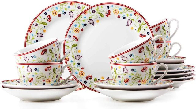 Ritzenhoff & Breker Kaffeeservice Doppio aus Porzellan 18er Set in Multicolour - Bild 1