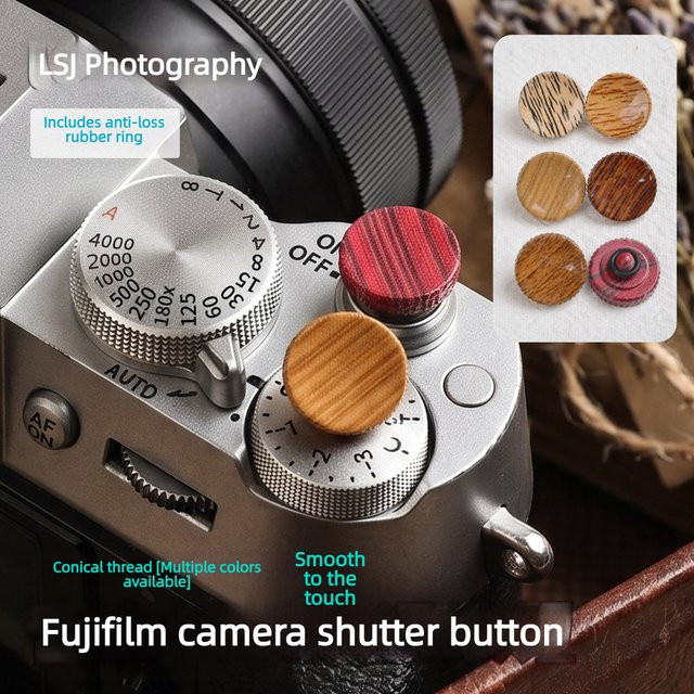 Aluminium-Auslöseknopf für Fujifilm X100V X100VI X-T5 X-T4 X-T30 II X-E4 in Braun - Bild 1
