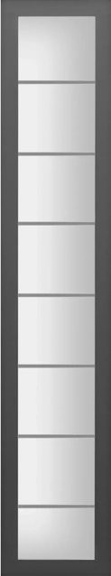 Splendoor Seitenteil für Moderno Haustür mit Glaseinsatz, Anthrazit und Weiß, Höhe: 210 cm, Breite: 39 cm - Bild 1
