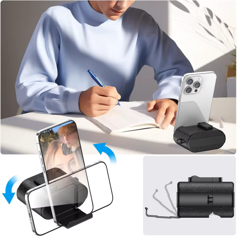 Sony WF-1000XM6 Bluetooth-Kopfhörer-Hülle mit Handyhalterung und Cortex-Etui in Schwarz und Pink - Bild 3