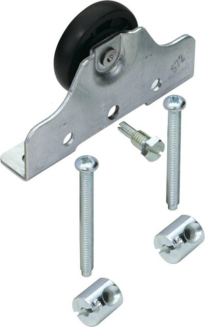 Hettich Universal Laufteil aus verzinktem Stahl in Silber, 2 Stück, Belastbarkeit bis 50 kg - Bild 1