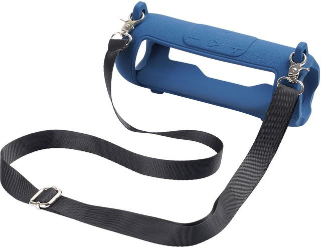 Stoßfeste und staubdichte Silikon-Schutzhülle für JBL Flip 7 Bluetooth-Lautsprecher in Blau - Bild 1