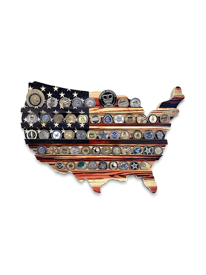 Wood America US Flag Challenge Münzständer aus Holz in Multicolor - Bild 4