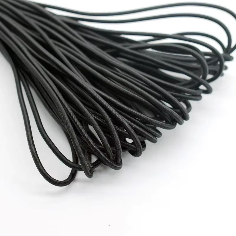 Elastisches Rundum-Gummiseil in Schwarz für DIY, Nähen und Kunstprojekte, Kunststoffbeschichtet - Bild 5