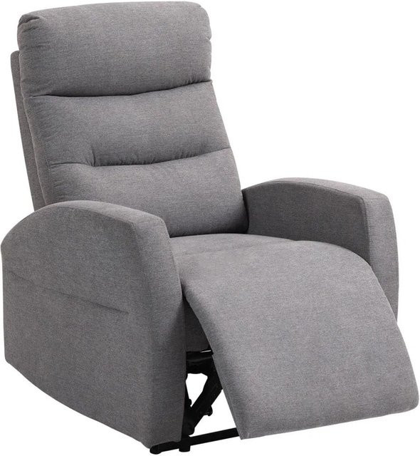 HOMCOM Relaxsessel mit Liegefunktion aus Polyester in Dunkelgrau, B/T/H: 93 x 76 x 103 cm - Bild 1