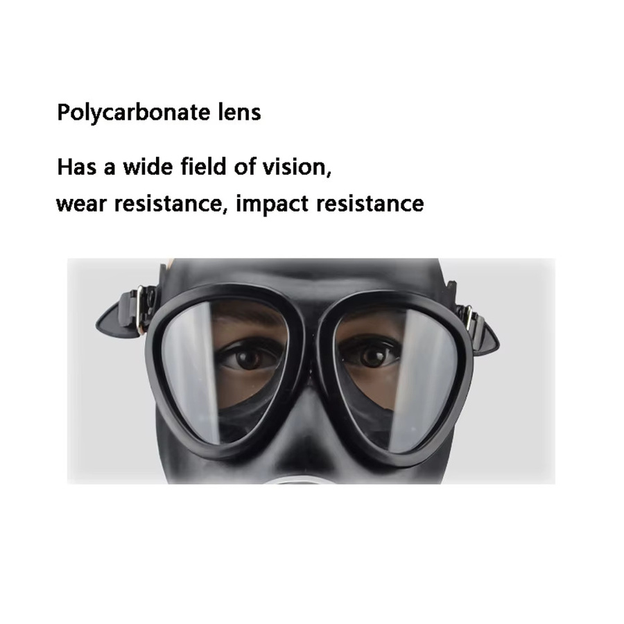 Chemische Vollgesichtsmaske 87 Typ G mit Filterzubehör in Schwarz für den industriellen Atemschutz - Bild 3