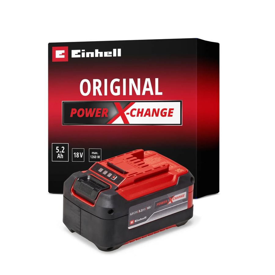 Einhell Power X-Change Plus Akku 18 V 5,2 Ah in Rot/Schwarz - Bild 2