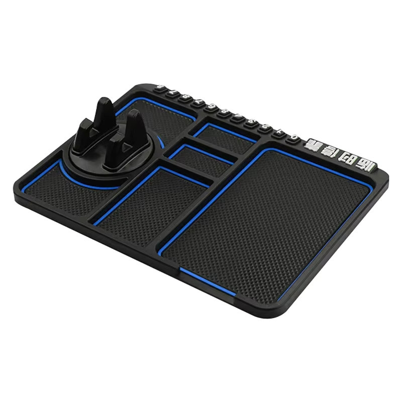 Multifunktionale Anti-Rutsch-Matte für das Armaturenbrett als Telefonhalter aus Silikon, Schwarz - Bild 3