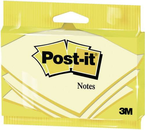 Post-it Haftnotizen Gelb, B: 7,6 cm, H: 12,7 cm, 100 Blatt - Bild 1
