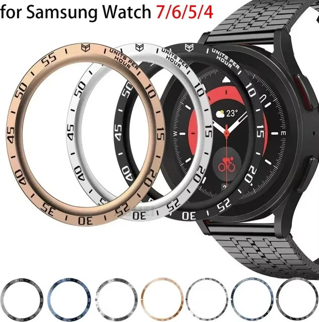 CHIICSMART Metall-Lünettenring für Samsung Galaxy Watch, Schwarz - Bild 1