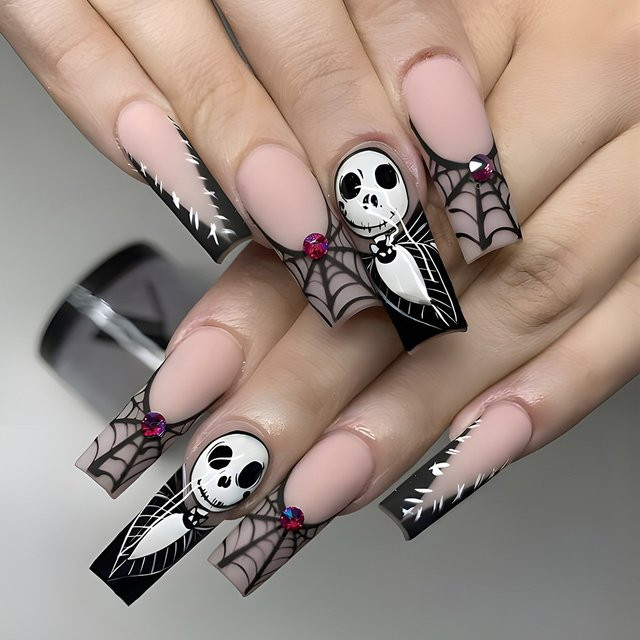 YADORNOS Kunstnägel Halloween, 24 Stück, Glänzend, Unisex - Bild 1