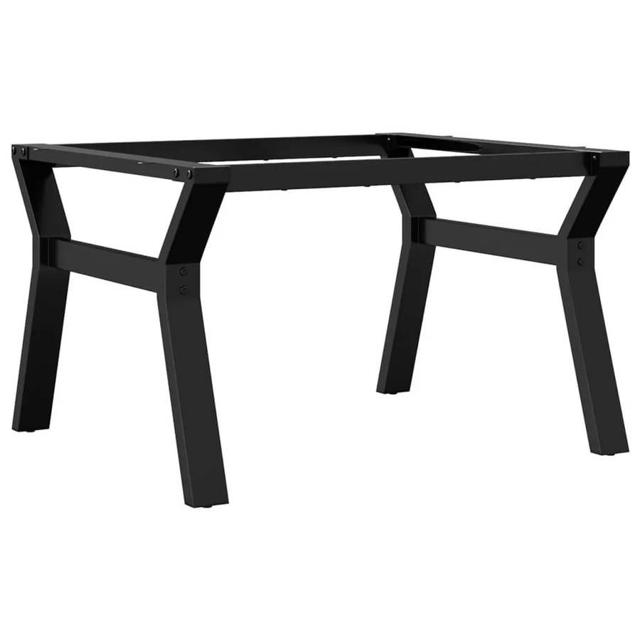 vidaXL Couchtisch-Gestell in Y-Form aus pulverbeschichtetem Stahl in Schwarz, B/T/H: 70 x 60 x 43 cm - Bild 2