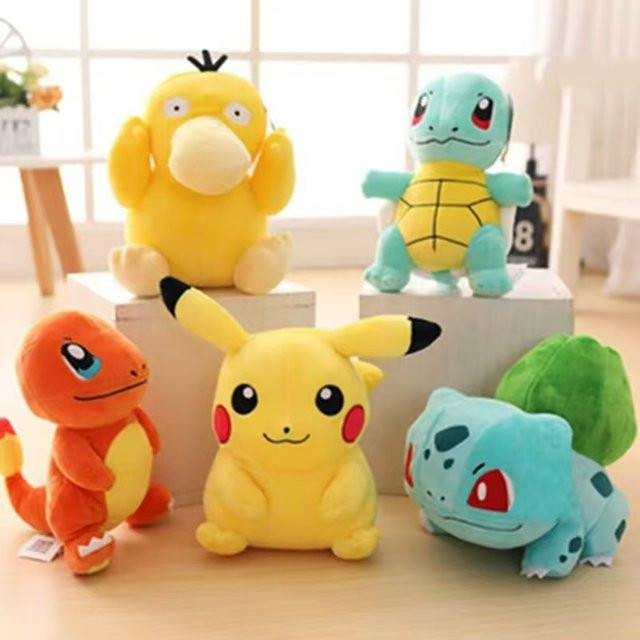 TAKARA TOMY Pokémon Charmander Squirtle Bulbasaur, Plüschtier, Bunt / Mehrfarbig - Bild 1