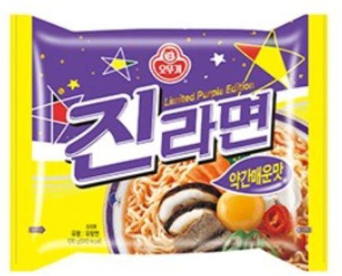 Ottogi Jin Ramen Milde Schärfe Instant-Nudelsuppe 5 x 120 g - Bild 1