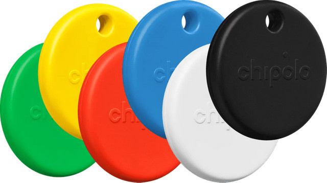 Chipolo POP Bluetooth Tracker 6er-Pack in Schwarz, Weiß und Farbig - Bild 1