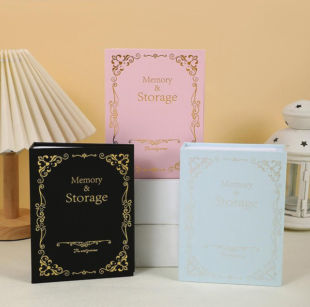 Vergoldetes Fotoalbum für 100 Bilder im Format 10 x 15 cm, 6 Zoll Erinnerungsalbum in Gold, Pink oder Schwarz - Bild 1