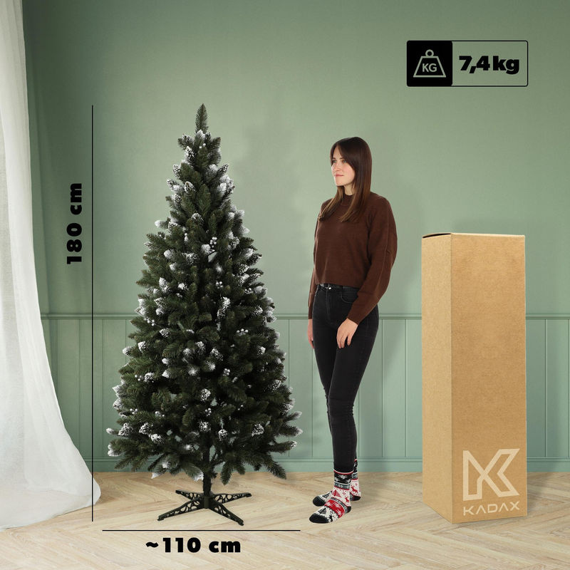 KADAX Künstlicher Weihnachtsbaum Diamond Pine Kiefer in Silber, Höhe: 180 cm - Bild 3