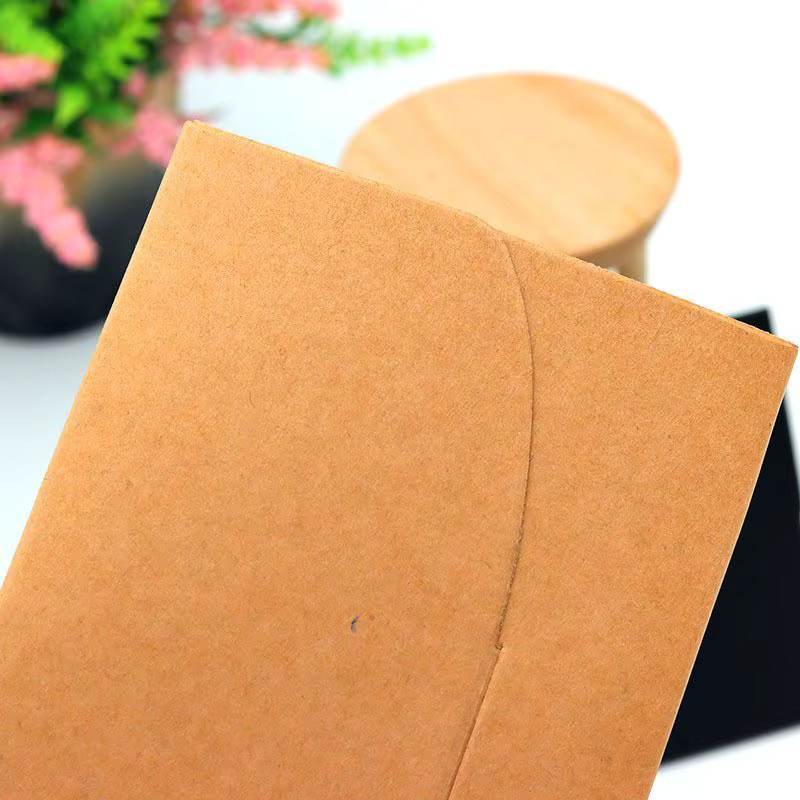 50-teiliges Geschenkbox-Set aus Kraftpapier in Umschlagform mit Fenster für Hochzeiten, Partys und Weihnachten, Farben: Weiß und Braun - Bild 5