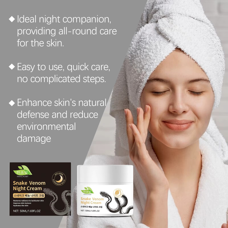 Hanchobit Snake Venom Nachtcreme, 50 ml, Unisex - Bild 3
