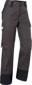 Kübler Protectiq Damenhose ARC2 PSA Anthrazit/Schwarz mit Reflexstreifen und Knieschutztaschen - Bild 1