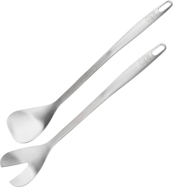 Stanley Rogers Salatbesteck aus Edelstahl in Silber, gebürstet, Länge: 32 cm - Bild 1