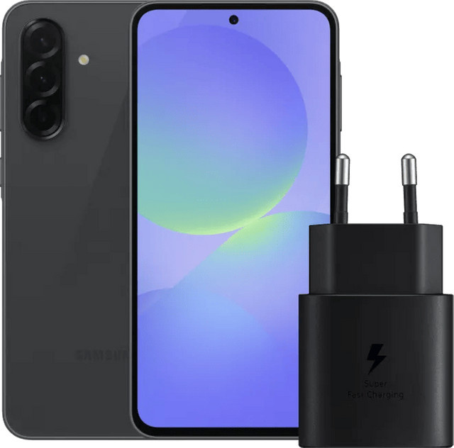 Samsung Galaxy A36 5G Smartphone 128GB Schwarz mit 25 Watt Ladegerät Schwarz - Bild 1