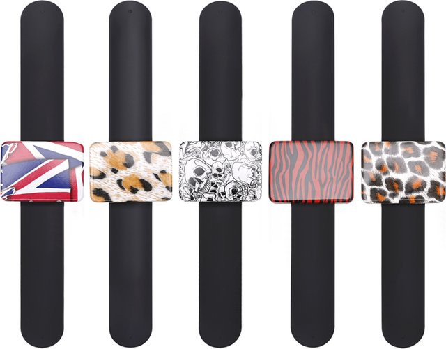 Magnetisches Silikon-Armband mit Retro-Muster für Friseure zur Aufbewahrung von Stiften und Clips - Bild 1