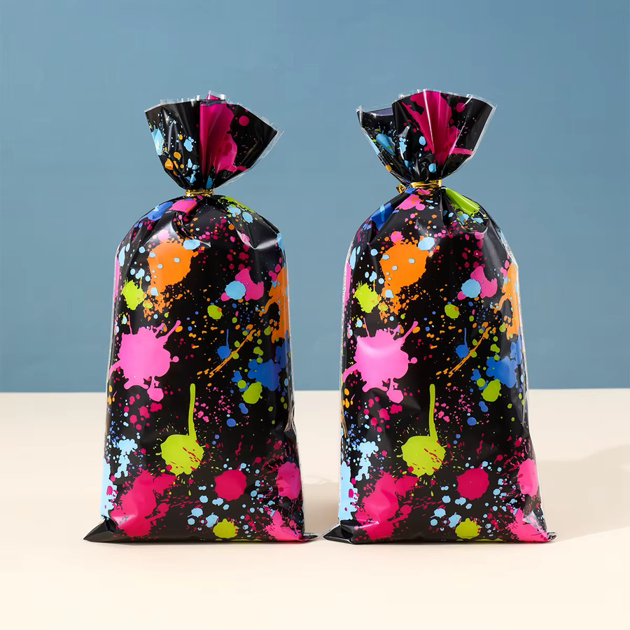 Huiran Graffiti Geschenkverpackung Taschen aus Kunststoff in Multicolour für Party und Geburtstag - Bild 3