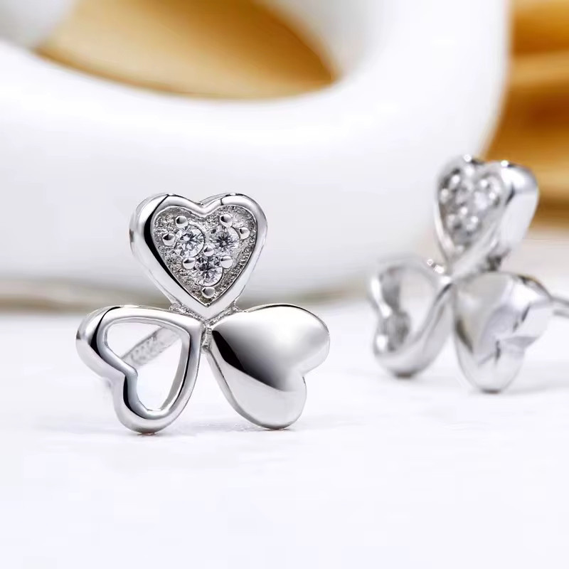 BJXMOSO Ohrringe, 925 Silber, Zirkonia, Damen - Bild 2