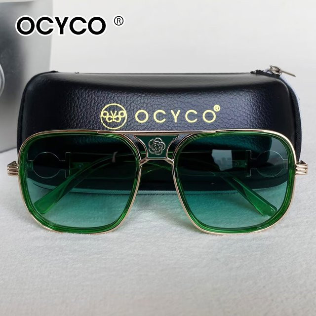 OCYCO Sonnenbrille, Vollrand, Square, Metall, Green - Bild 1