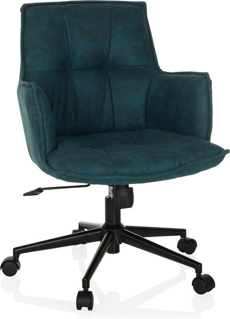 hjh LIVING Home Office Bürostuhl SOLAO LIFE in Vintage-Optik mit Stoffbezug und Armlehnen - Bild 1