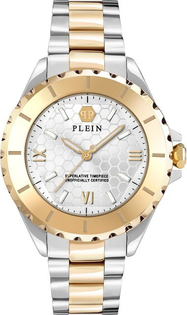 Philipp Plein Damenuhr Rock Couture, Quarz, Edelstahl, 38 mm, Silber - Bild 1