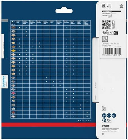Bosch EXPERT Wood Kreissägeblatt mit 24 Zähnen, Durchmesser: 184 mm, Bohrung: 20 mm