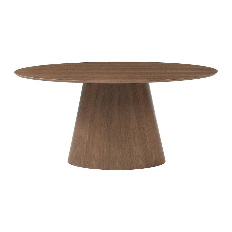Vente-unique Esstisch Antelada in Nussbaumfurnier, Farbe Braun, Breite: 160 cm - Bild 2