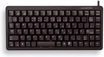Cherry Slim-Line G84-4100 Kompakt-Tastatur, QWERTZ Deutsch, USB/PS2, Schwarz - Bild 3