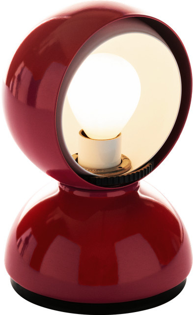 Artemide Eclisse Tischleuchte in Rot aus Metall mit E14 Fassung - Bild 1